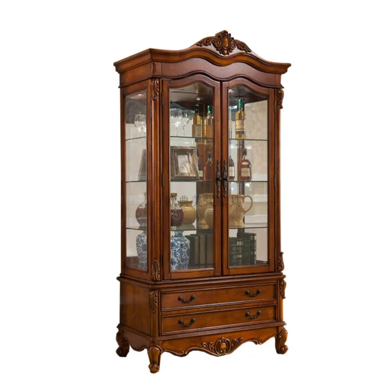 Wine & Beer Shop Photos - American solid wood double-door wine cabinet