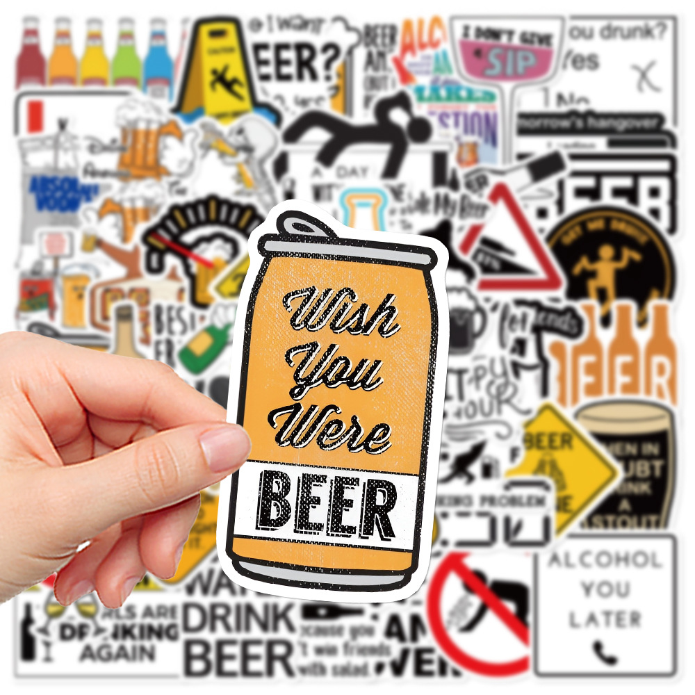 Wine Beer Cooler - 10/30/52PCS Funny Alcoholism Vodka Beer Wine