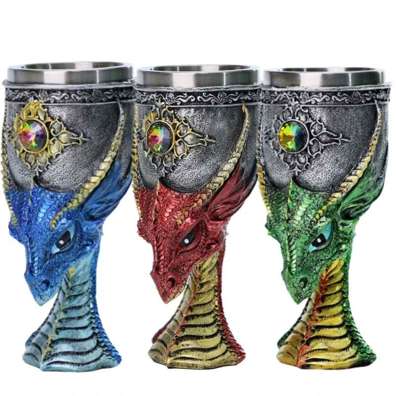Wine Beer Whiskey - 200ML Dragon Head Goblet Stainless Steel