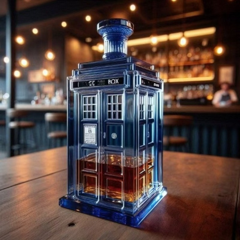 Wine Beer Whiskey - Creative Phone Booth Decanter Wine Pourer