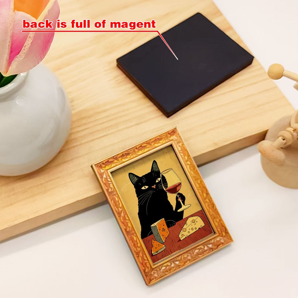 1 elegant black cat fridge mag - Wine Beer Cooler review and price