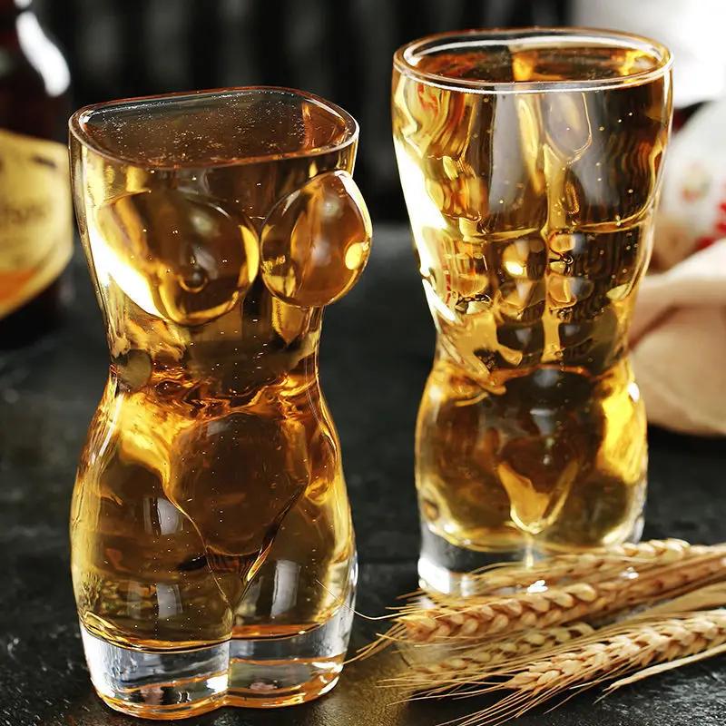Creative Beer Glasses Body Art - Wine Beer Mixed Drinks review and price