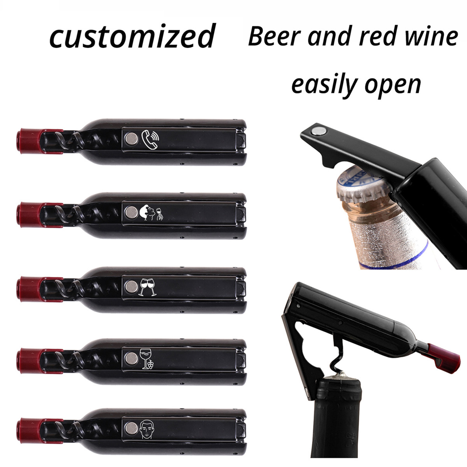 Bottle Shape Custom Text Wine  - Wine Beer Name review and price