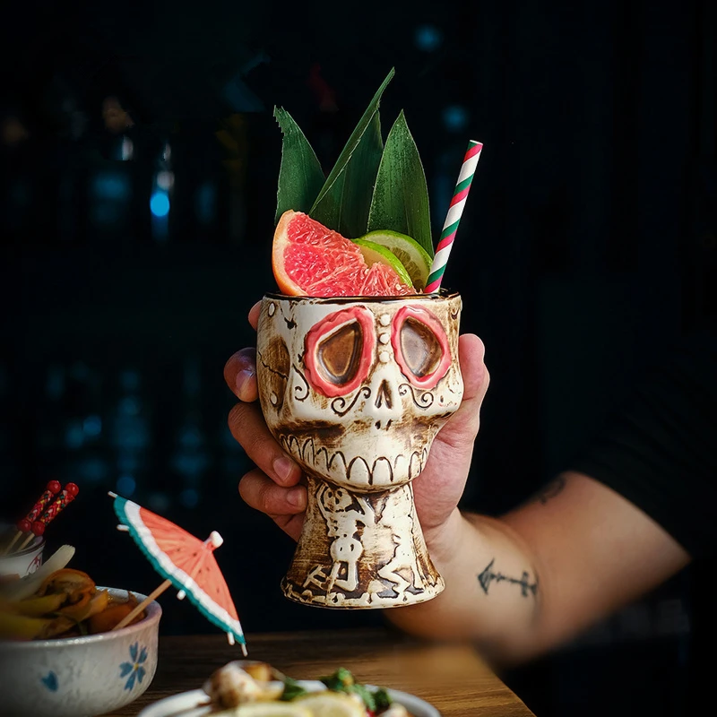 Halloween Skull Ceramic Mug -  - Wine Beer Mixed Drinks review and price