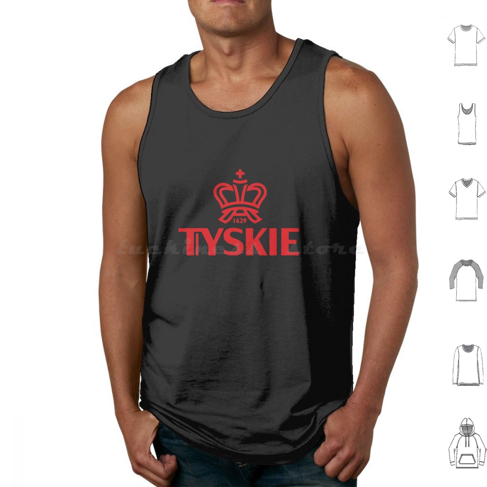 Tyskie Tank Tops Print Cotton  - Beer Wine Gin review and price
