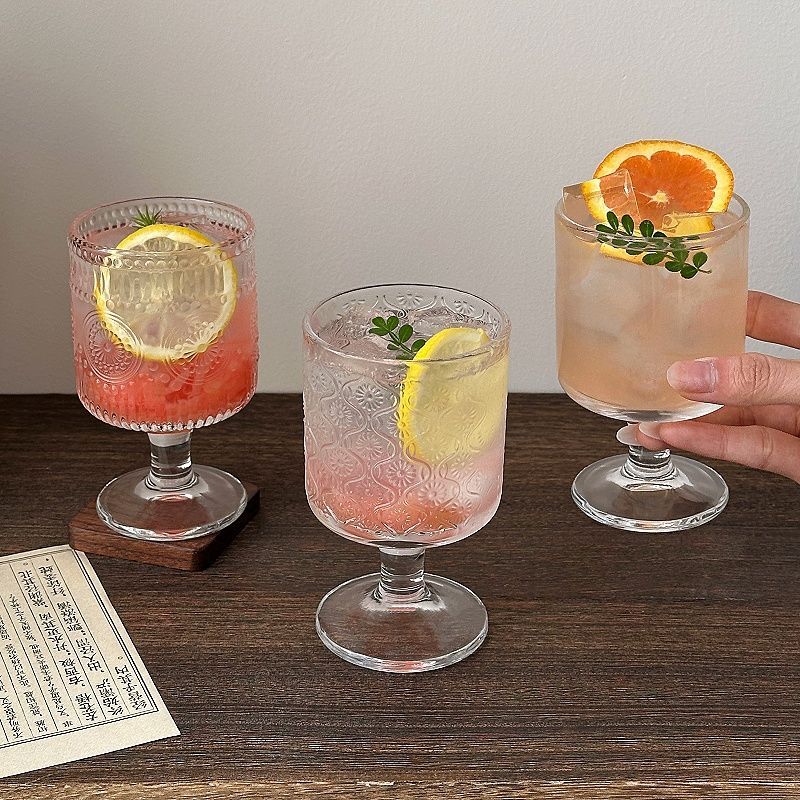 4pcs Set Vintage Embossed Mixe - Wine Beer Mixed Drinks review and price