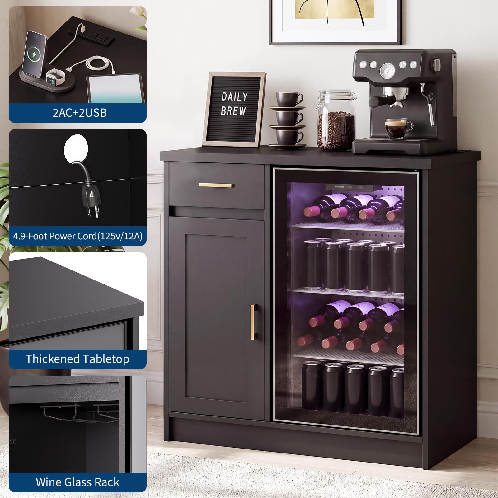 42in Farmhouse Wine Bar Cabine - Wine Beer Cooler review and price
