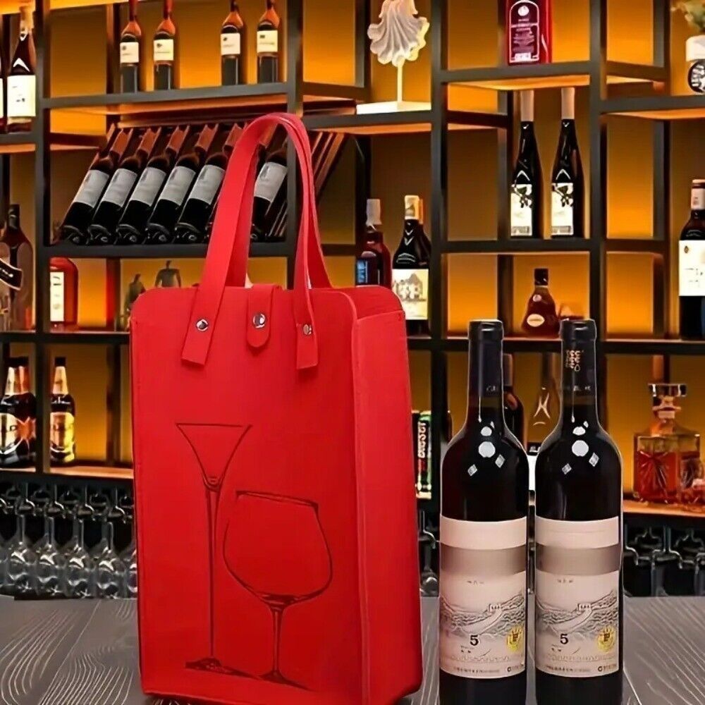 High Quality Felt Red Wine Bag - Wine & Beer Shop Photos review and price