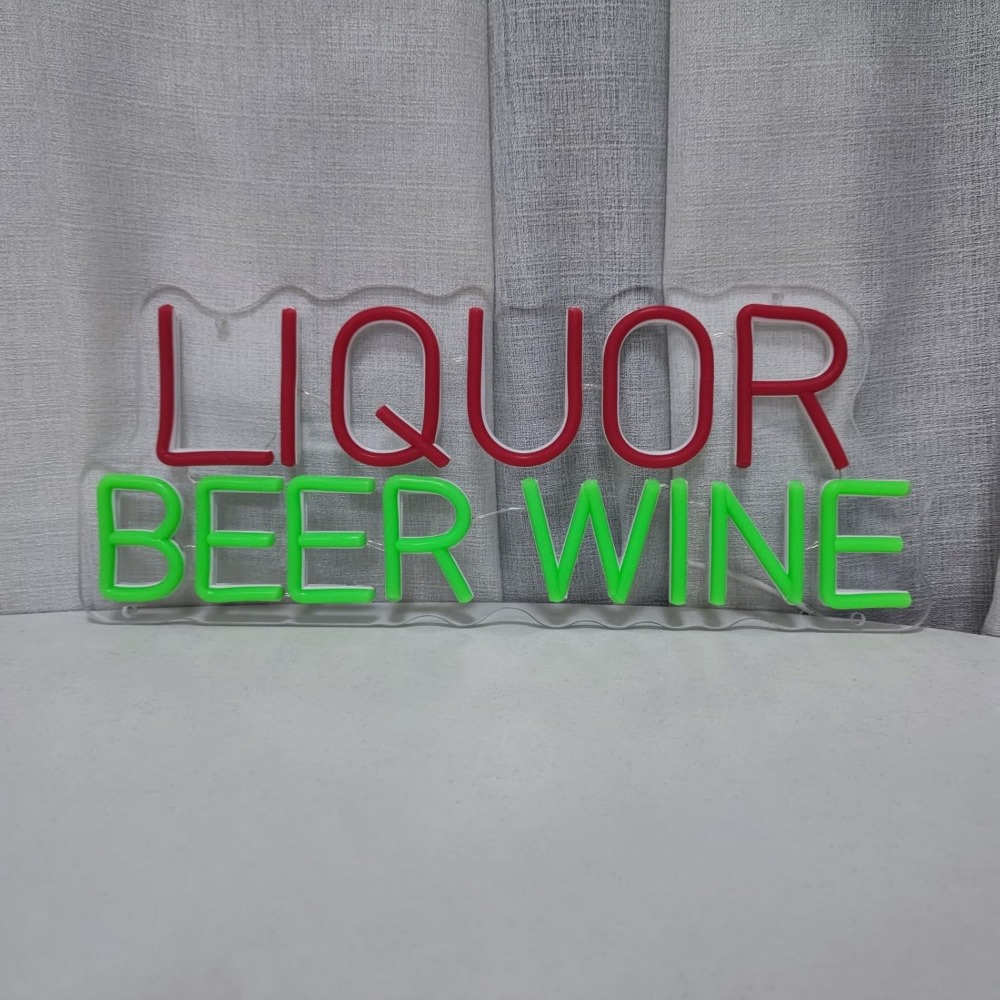 Liquor Beer Wine LED Neon Sign - Wine Beer Store review and price