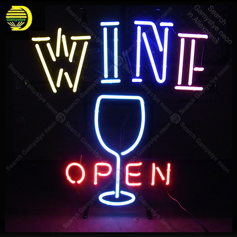 Neon Sign for OPEN WINE and wi - Wine Beer Store review and price