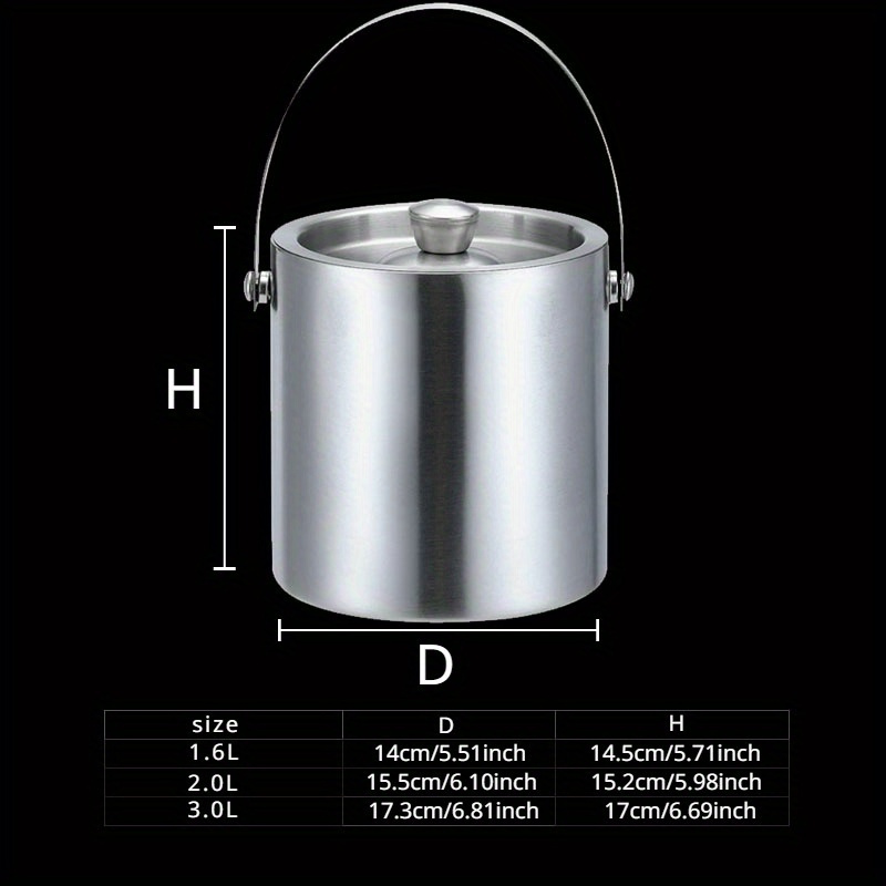 1.6L/2L/3L Stainless Steel Ins - Wine Beer Cooler review and price