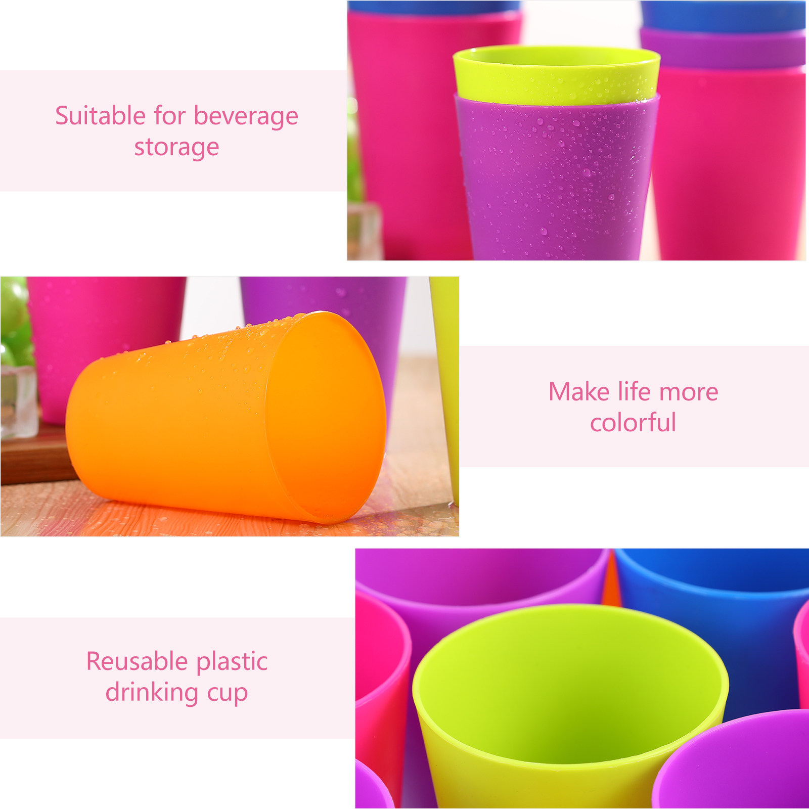 15Pcs Mixed Color Plastic Drin - Wine Beer Mixed Drinks review and price