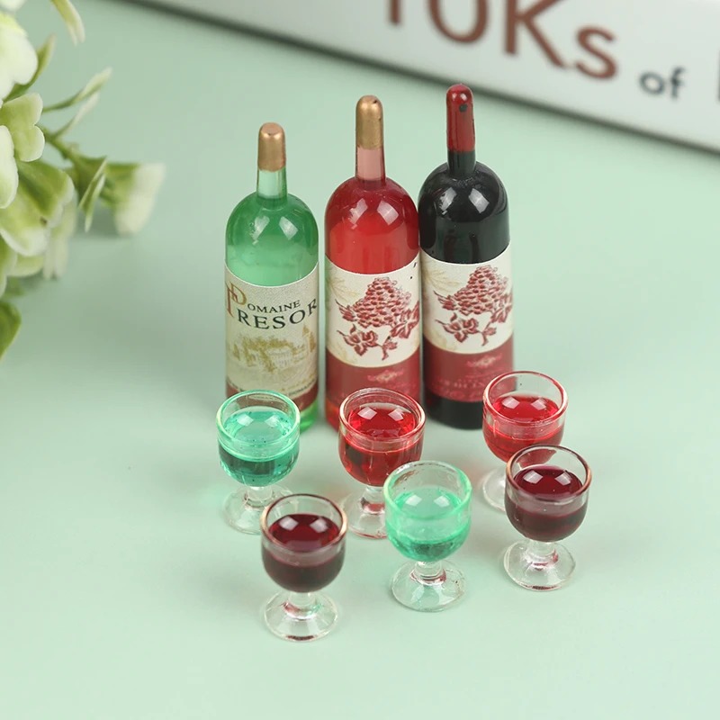 1 Set 1/12 Miniature Wine Bott - Taste Wine Beer Kitchen review and price