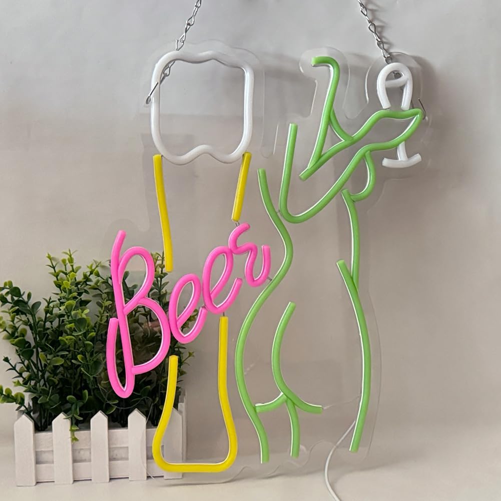 Beer Neon Sign Women's Body Ne - Wine Beer Store review and price